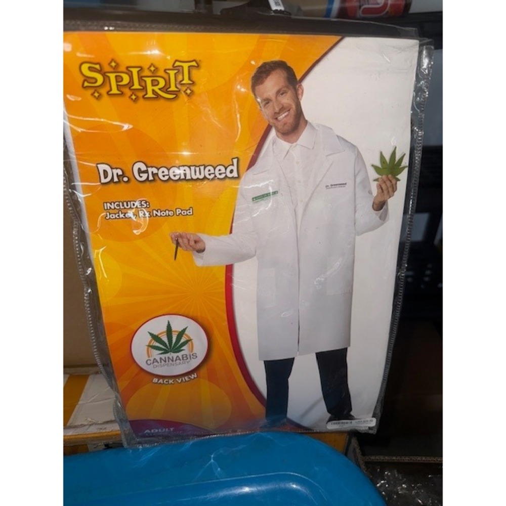 Spirit Dr. Greenwood Costume Adult One‎ Size Halloween Cosplay Jacket Notepad